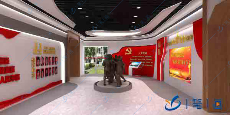 現(xiàn)代化黨建宣傳基地施工單位-多媒體互動企業(yè)黨建科普館幻影成像-黨建教育基地-智慧黨建中心-智慧黨建展廳設(shè)計方案-多媒體紅色文化教育基地施工-一筆一畫科技