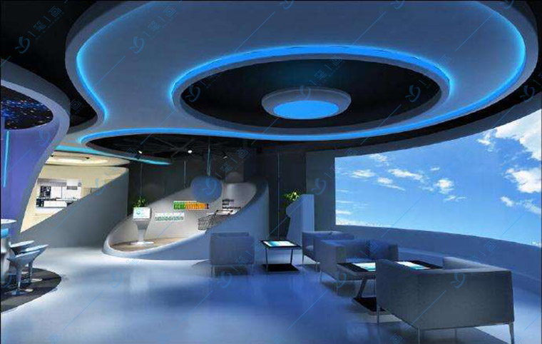 多媒體企業(yè)展館設(shè)計效果圖/企業(yè)展廳方案策劃