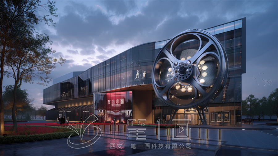 中國電影文化體驗(yàn)館設(shè)計(jì)方案效果圖