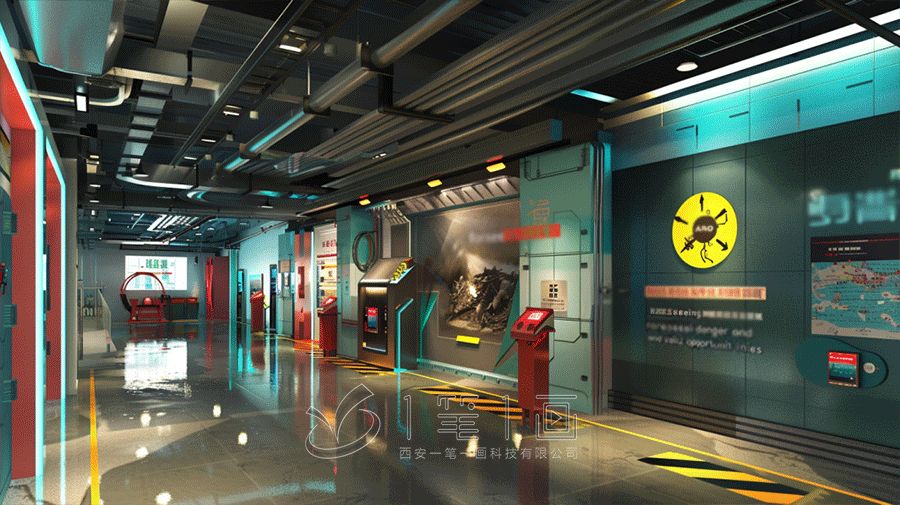 平安體驗館,安全教育展廳設計,多媒體設備施工