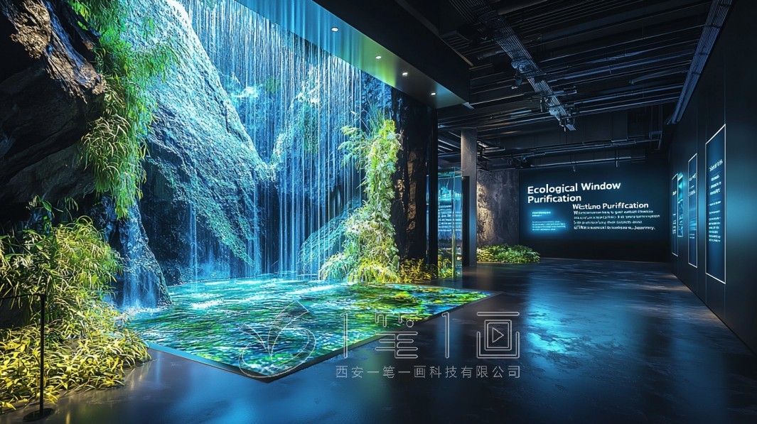 水情教育基地展廳設(shè)計方案，沉浸式多媒體水利展廳建設(shè)互動設(shè)備開發(fā)公司