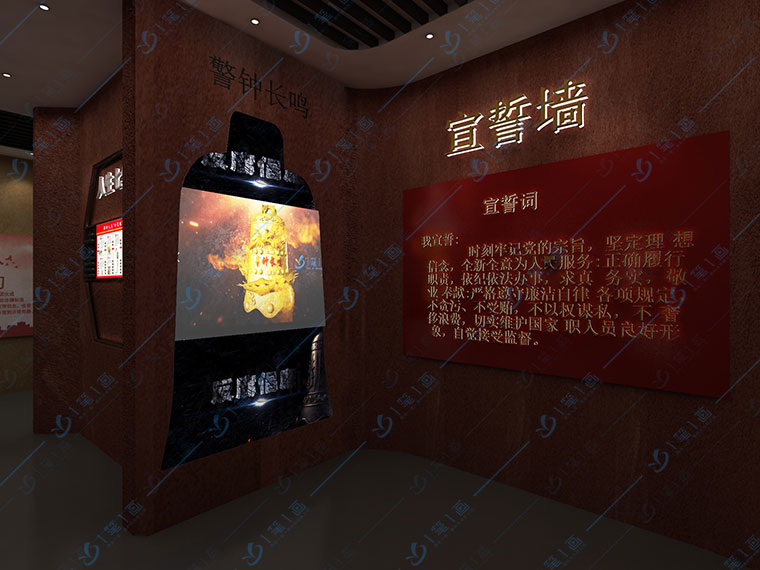 廉明警示教育展館設(shè)計平面圖 廉明警示教育展館設(shè)計平面圖