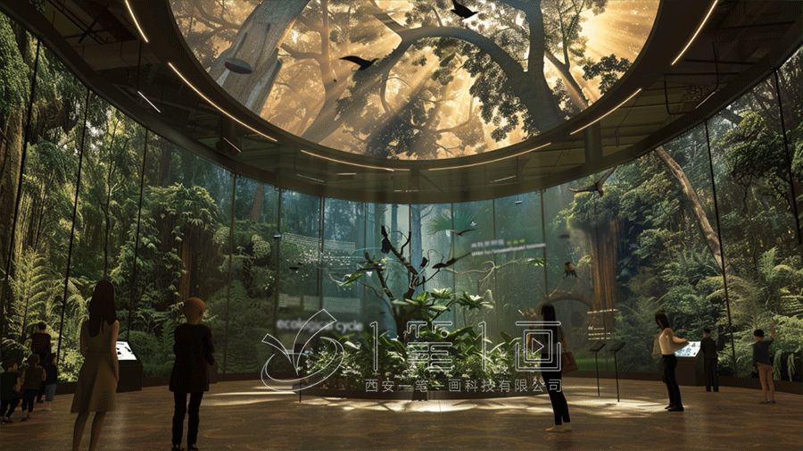 自然保護展廳設計效果圖 自然保護展廳設計效果圖