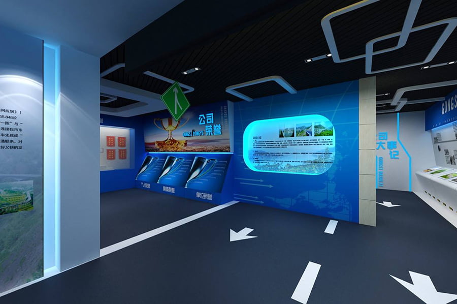 現(xiàn)代化深圳企業(yè)展廳效果圖 現(xiàn)代化深圳企業(yè)展廳效果圖