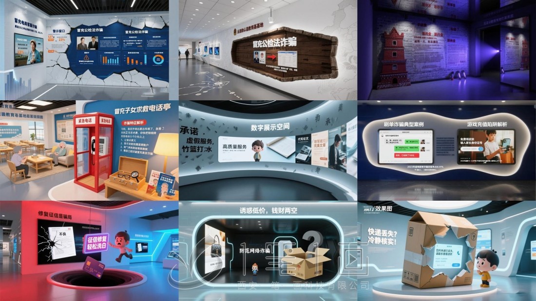反詐教育基地 互動展館效果圖
