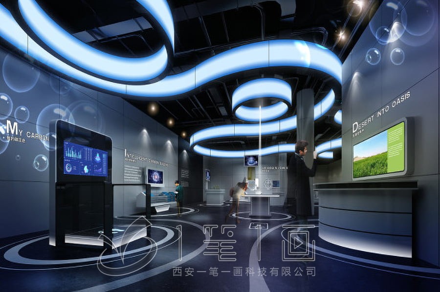 高科技企業(yè)文化展廳設計效果圖 高科技企業(yè)文化展廳設計效果圖