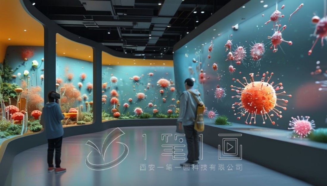 數(shù)字化生物安全教育基地效果圖